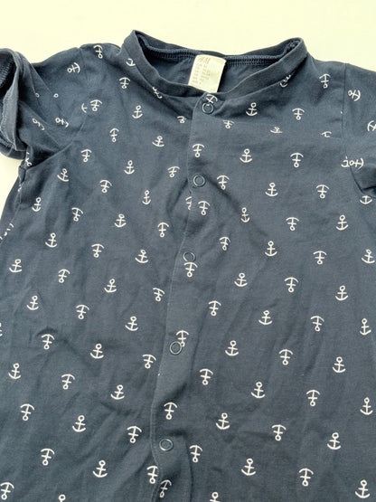 H&M Anchor Print Bodysuit Size 2T