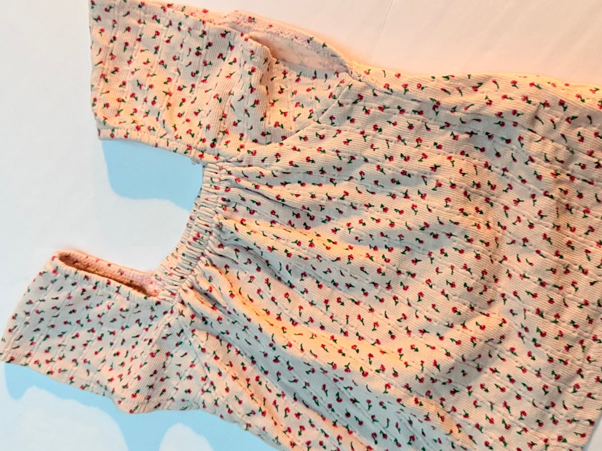 Cherry Print Seersucker Toddler Dress