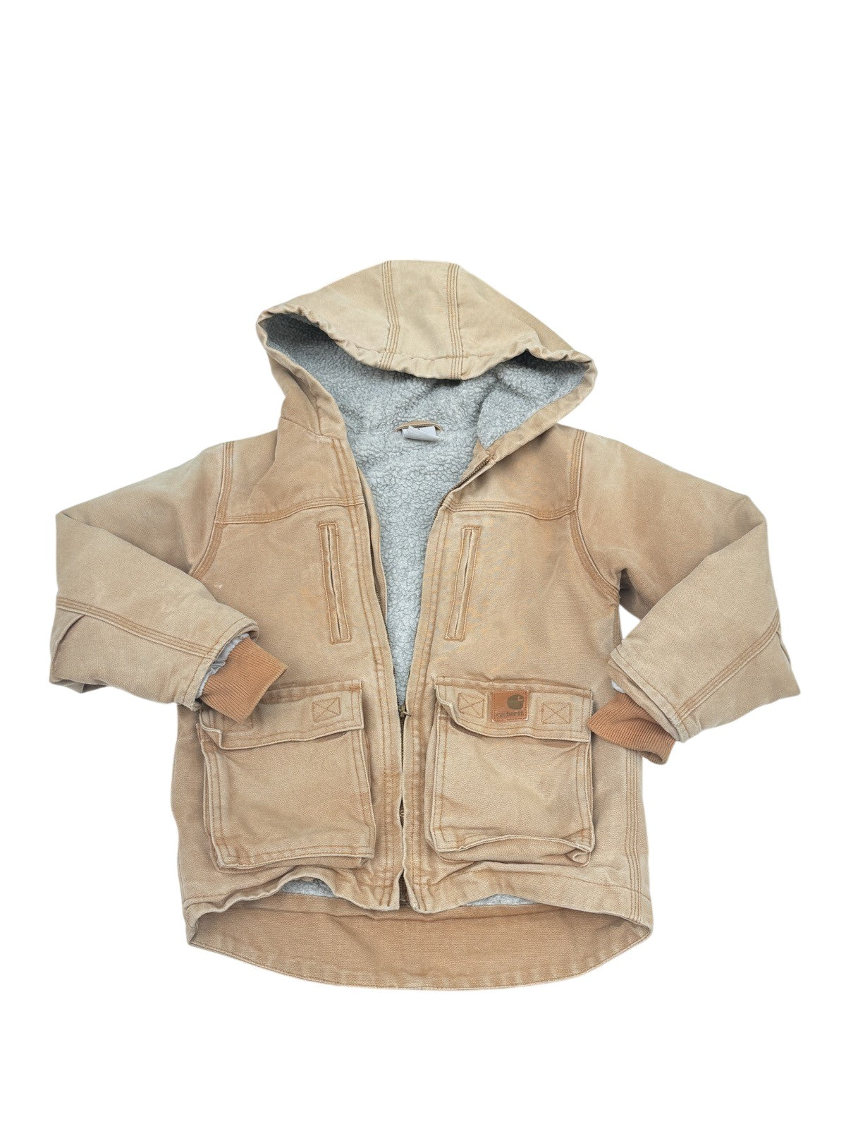 Carhartt Sherpa Lined Canvas Jacket Size 6