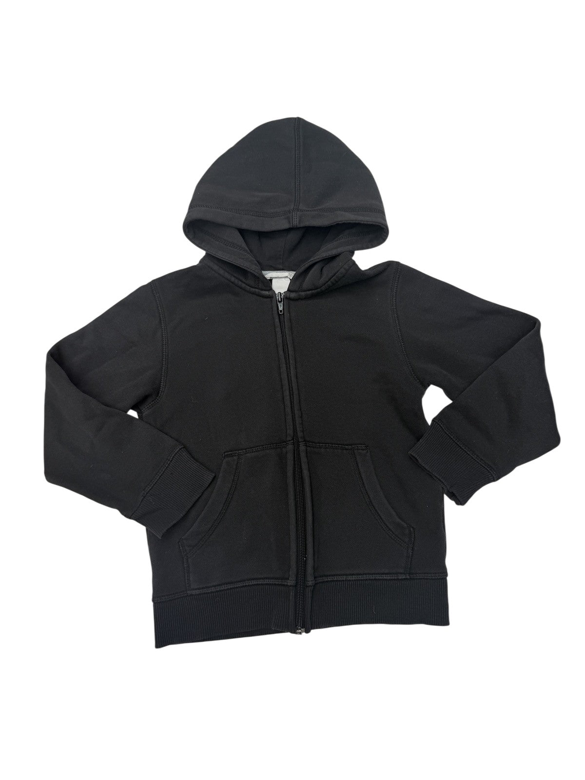 H&M Black Zip-Up Hoodie Size 4-5Y