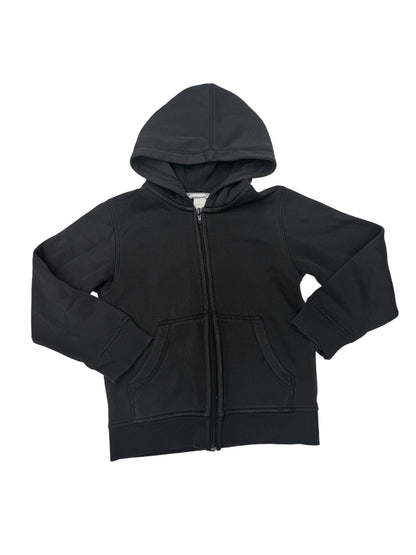 H&M Black Zip-Up Hoodie Size 4-5Y