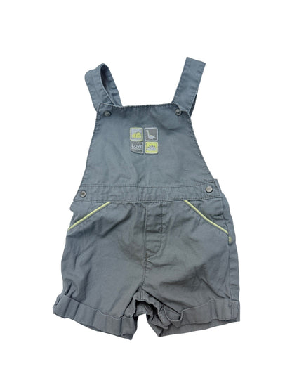 Obaïbi Grey Dino Shortalls 6M
