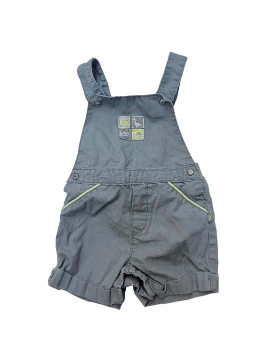 Obaïbi Grey Dino Shortalls 6M