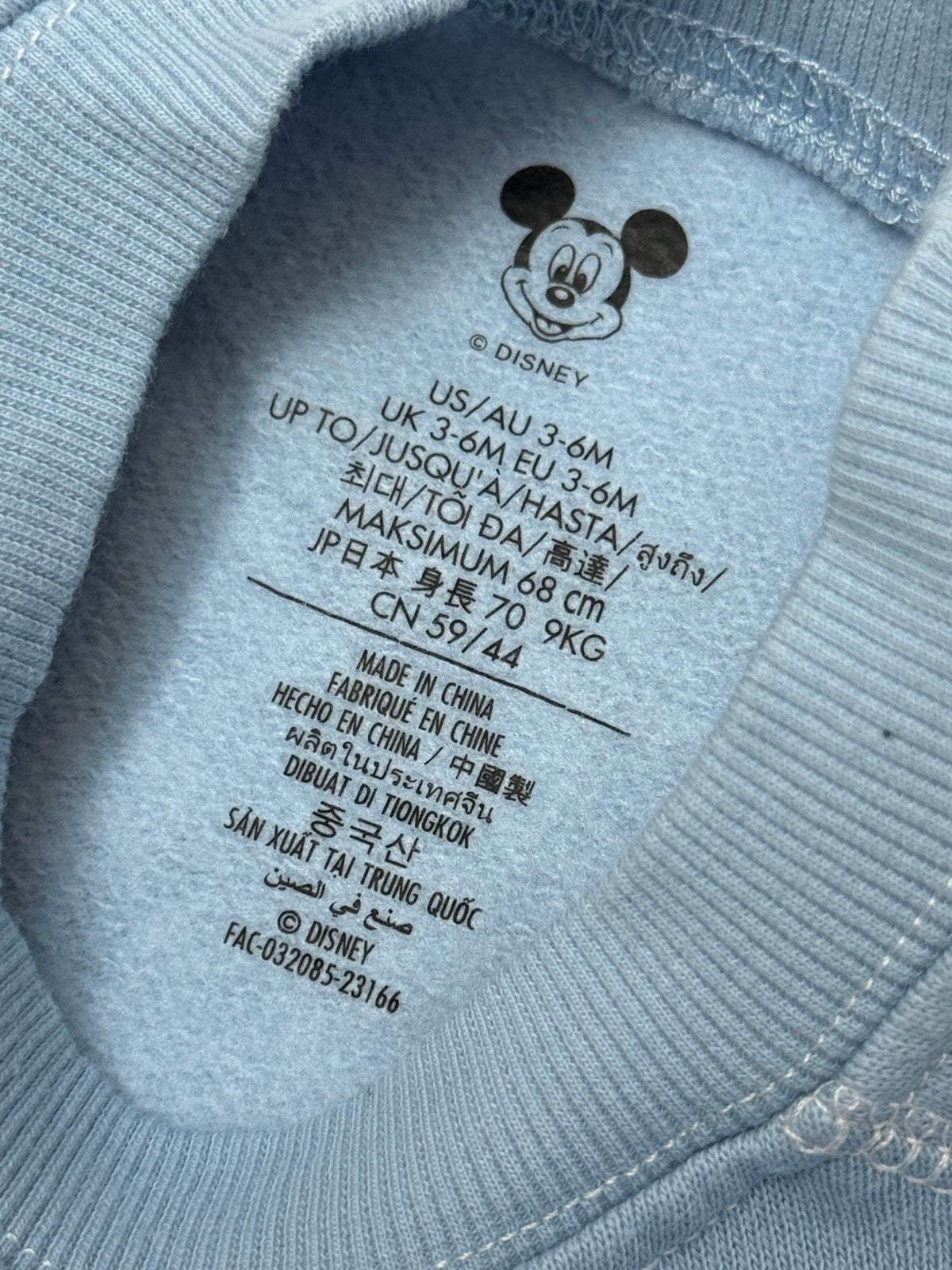 Disney Baby Mickey Disneyland Sweatshirt 3-6M