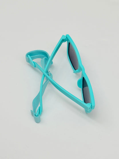 Mint Green Baby Sunglasses with Strap 6-18m