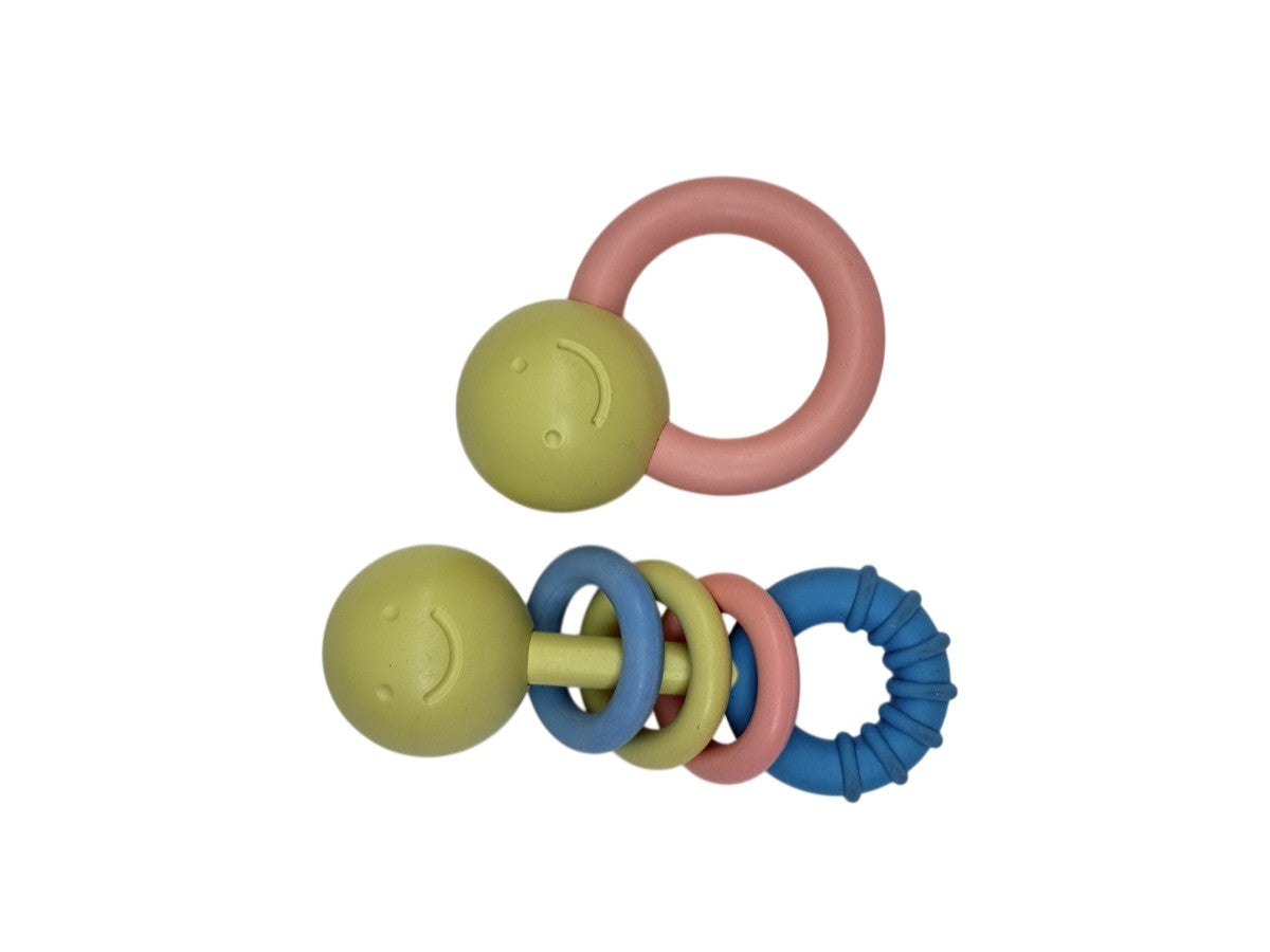 Hape Plastic Baby Rattle Teether Set 2pc