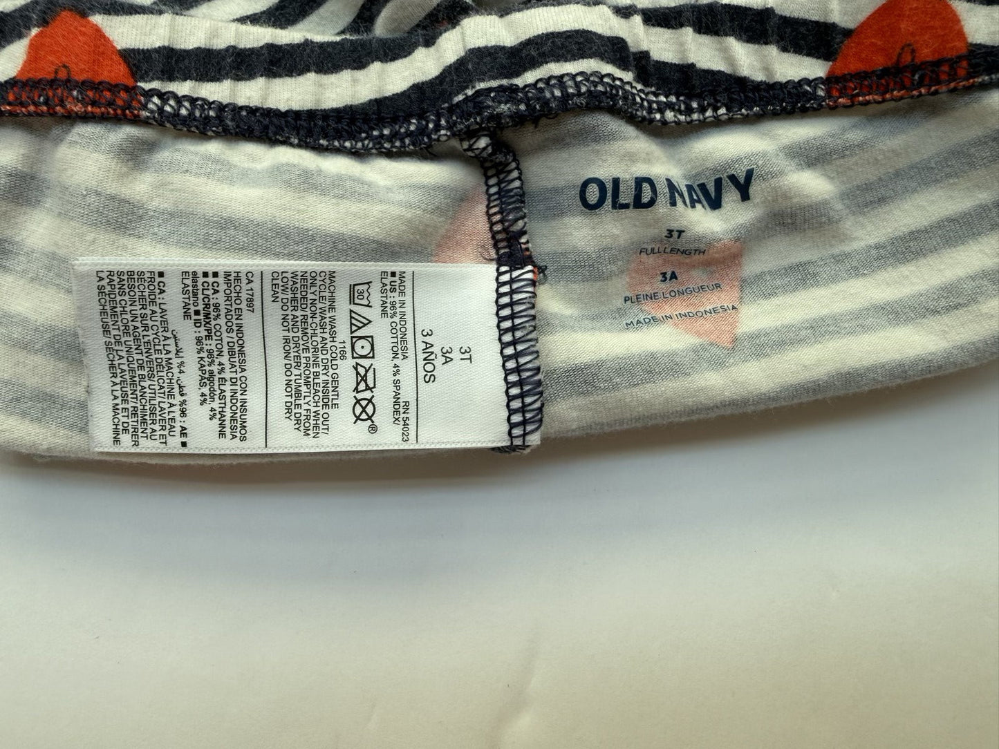 Old Navy Striped Heart Leggings 3T