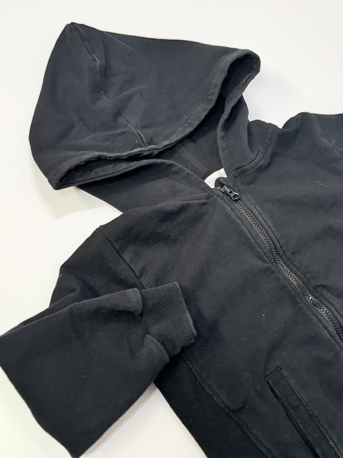 Miles Baby Black Zip-Up Hoodie Size 3