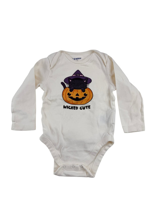 Old Navy Wicked Cute Halloween Bodysuit 12-18M