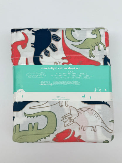 NWT - Pillowfort Dino Delight Twin Sheet Set