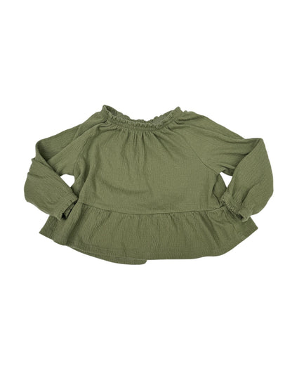 Carter's Olive Green Peasant Blouse Top 18m