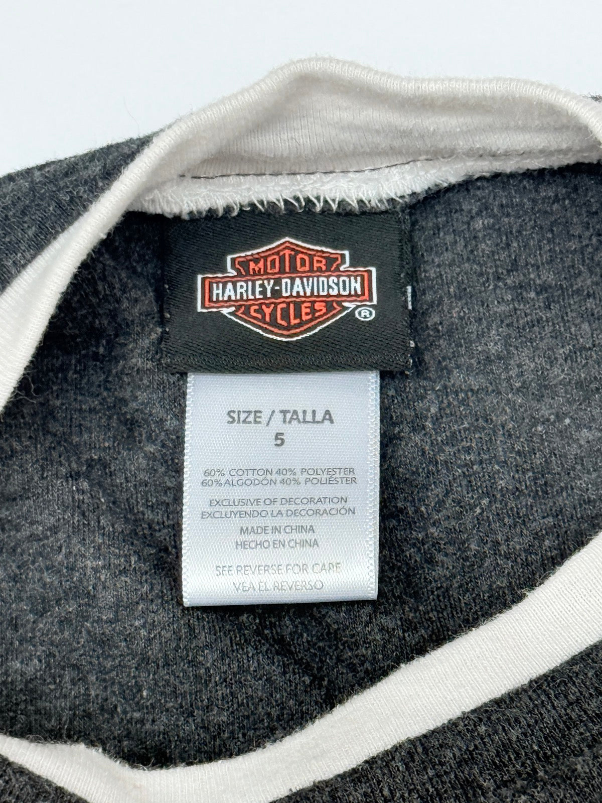 Harley-Davidson Layered Look T-Shirt Size 5