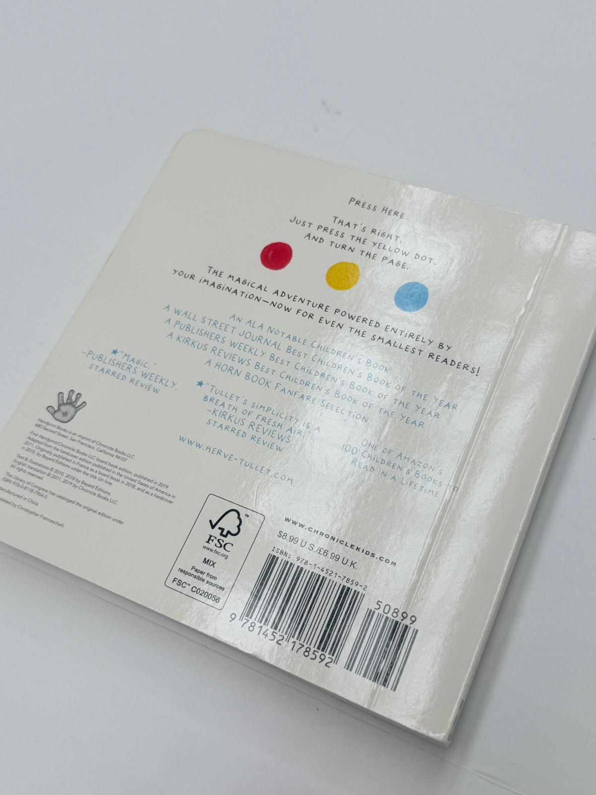 Hervé Tullet Press Here Board Book