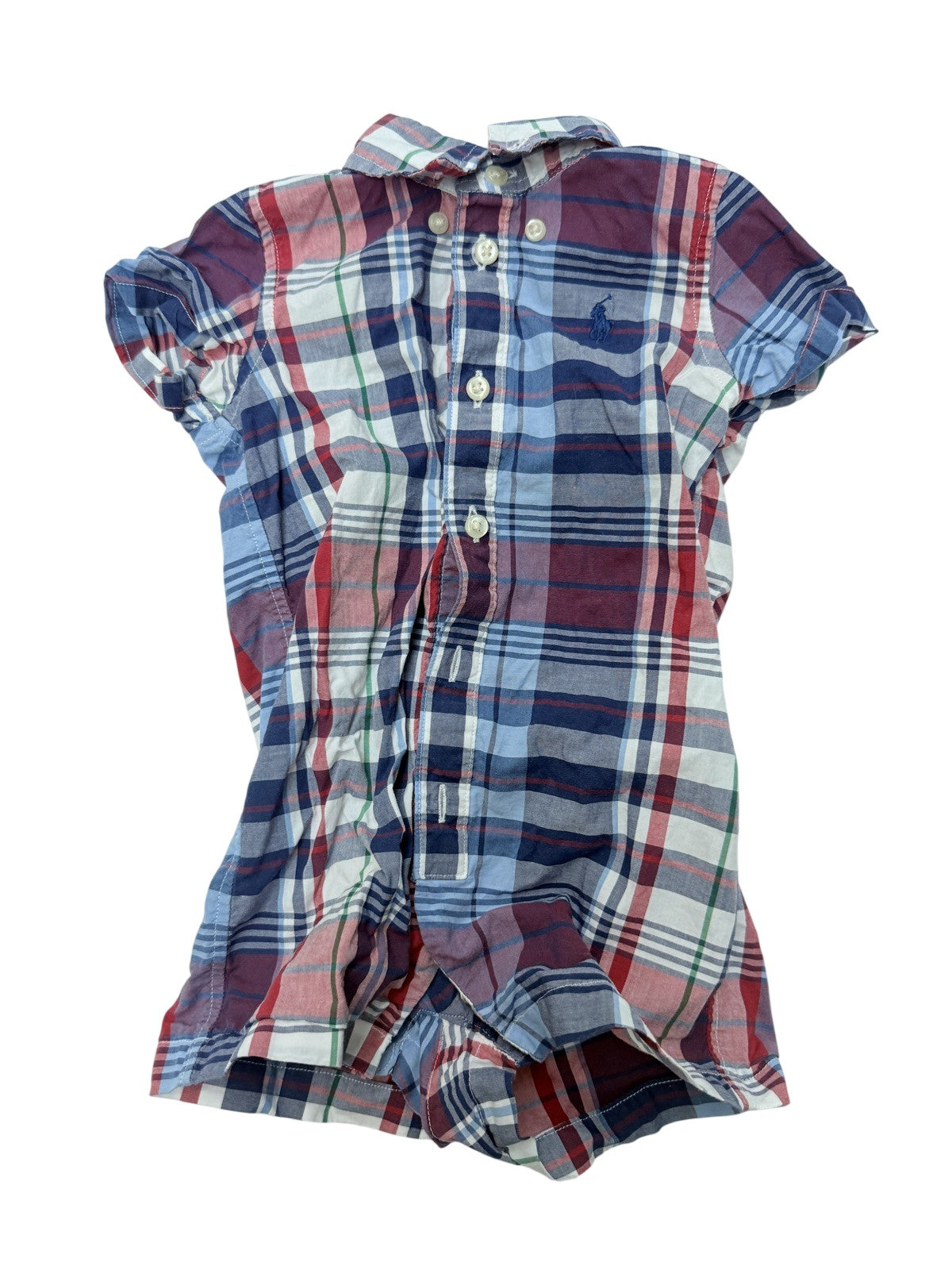 Ralph Lauren Plaid Short Sleeve Shirt 9M