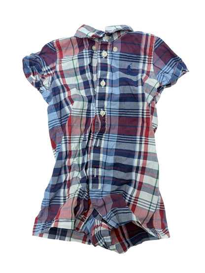 Ralph Lauren Plaid Short Sleeve Shirt 9M