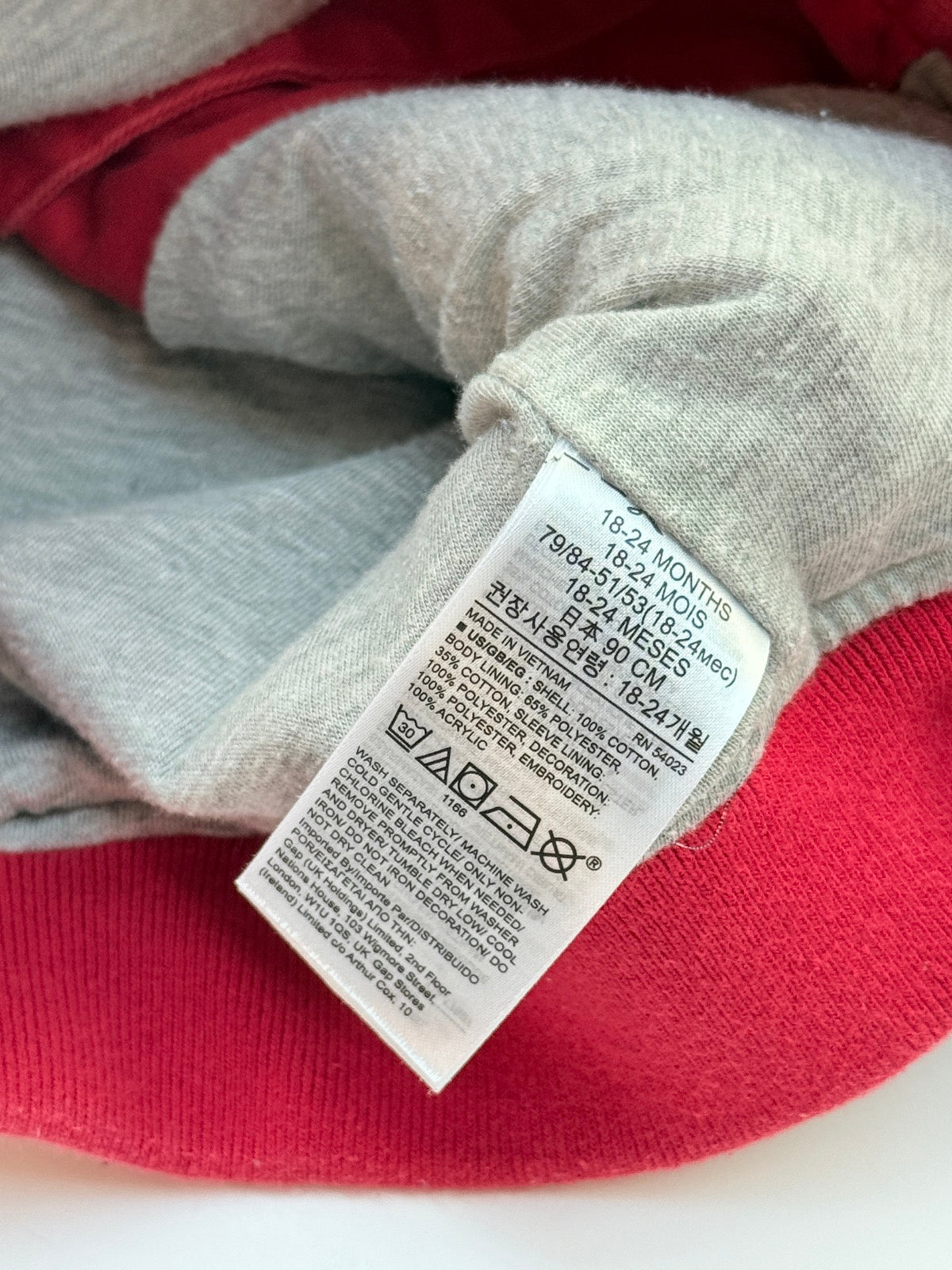 Baby Gap Disney Mickey Mouse Varsity Jacket 18-24m