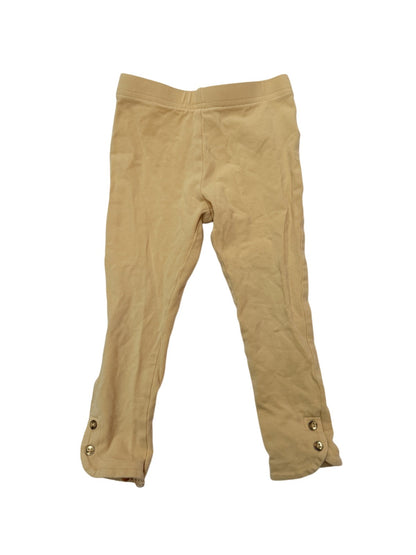 Mustard Leggings with Button Cuffs 24M