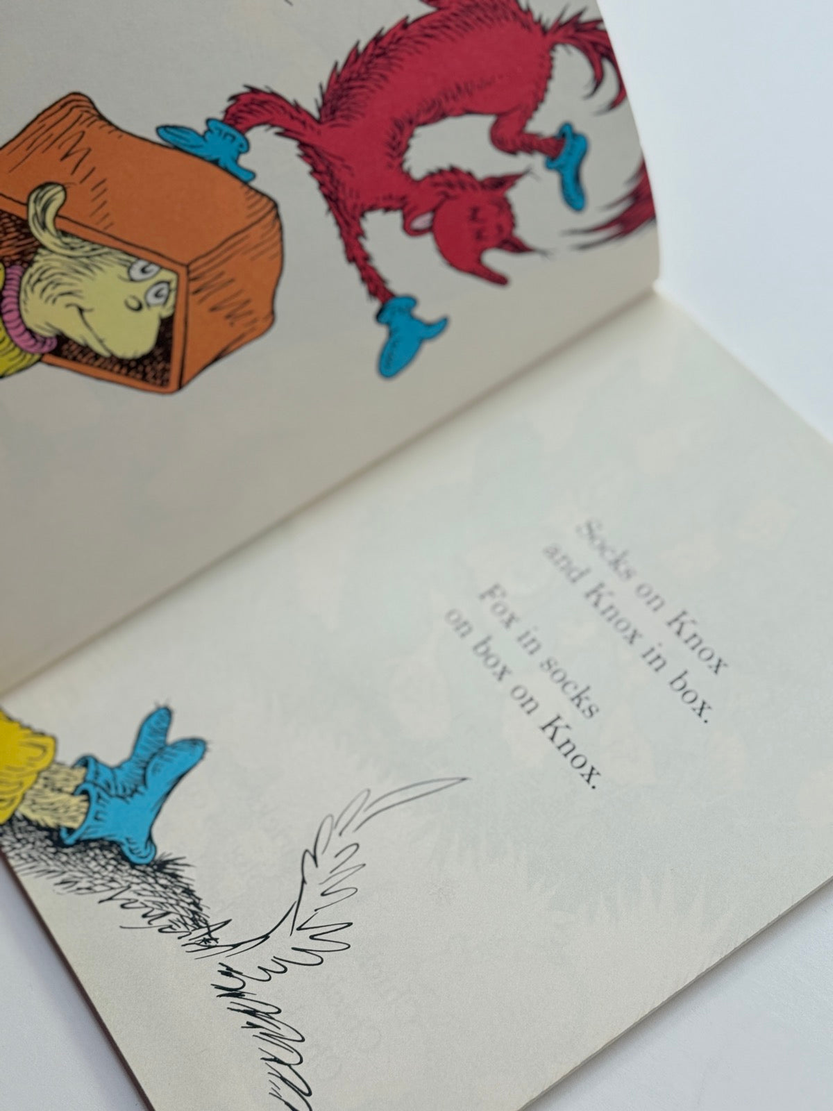 Dr. Seuss Fox in Socks