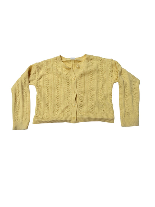 baby GAP Yellow Pointelle Knit Cardigan 5T