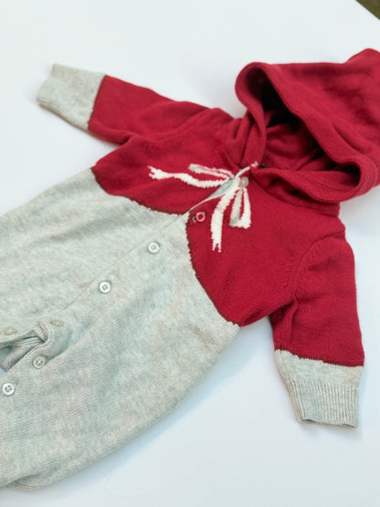 Baby Gap Knit Hooded Romper Newborn