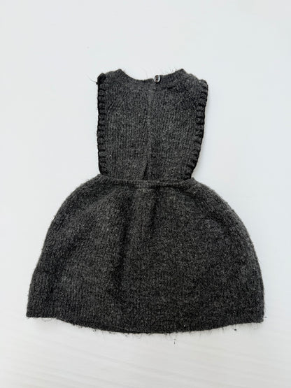 Zara Gray Knit Sweater Dress 1/2Y