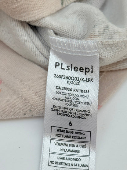 PLsleep Floral Tulip Pajama Set Size 6