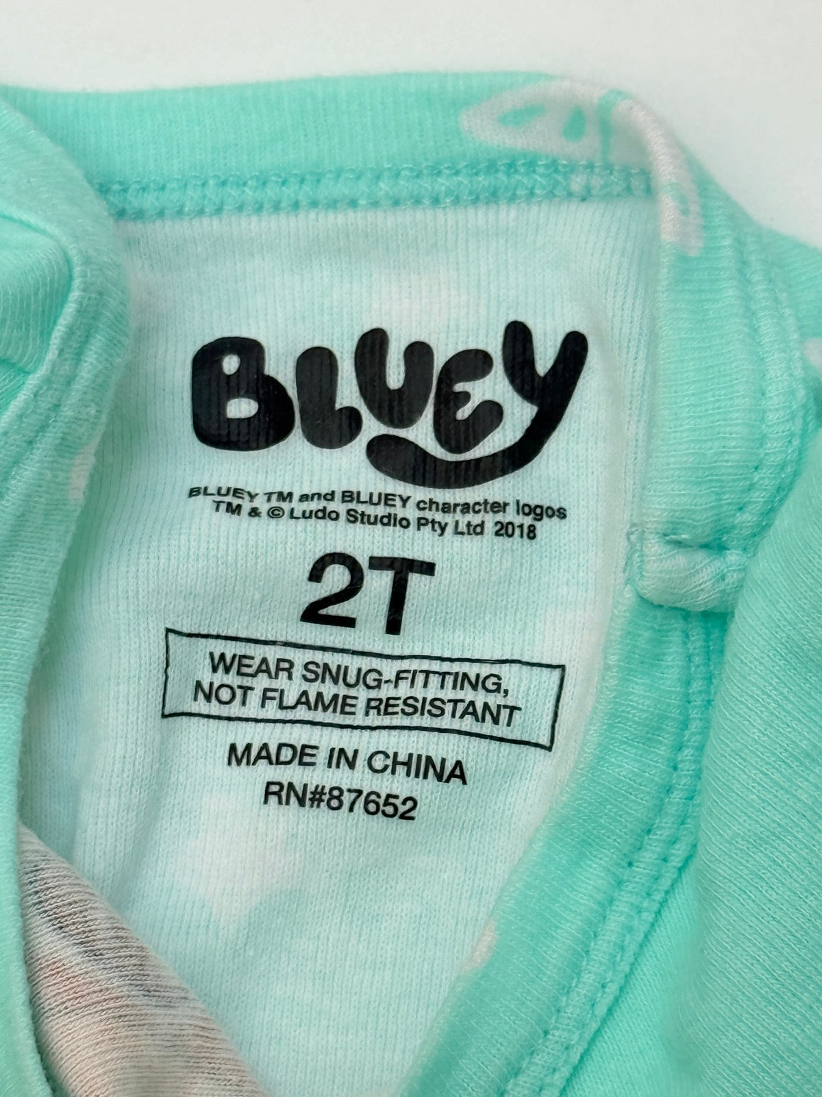 Bluey Pajama Set 2T