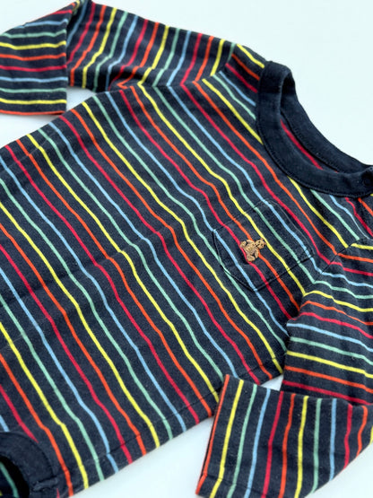 Baby Gap Striped Long Sleeve Bodysuit 12-18m