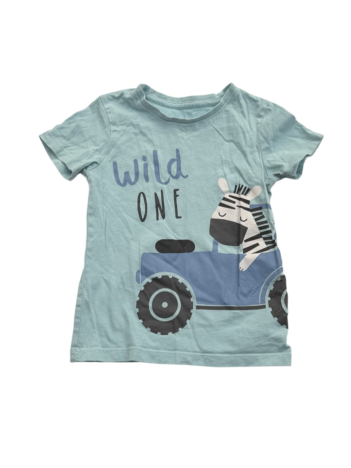 Dunnes Stores Wild One Zebra T-Shirt 2-3Y