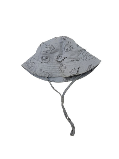 Dinosaur Print Sun Hat with Ties 46cm