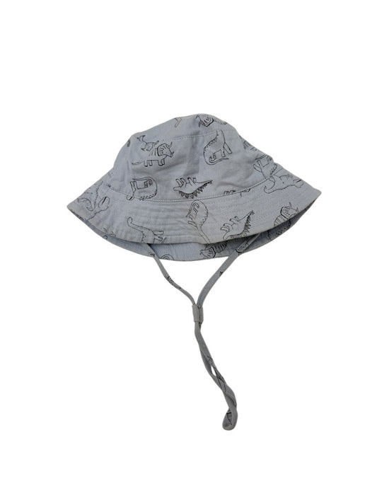 Dinosaur Print Sun Hat with Ties 46cm