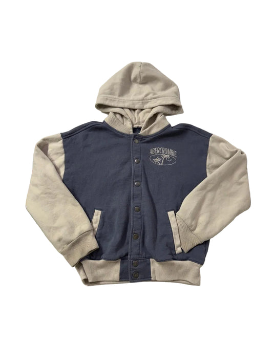 Hoodie Abercrombie Kids Navy Tan Size 9/10