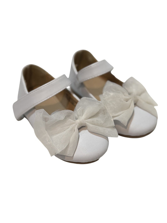 Thee Bron White Bow Mary Jane Size 7M