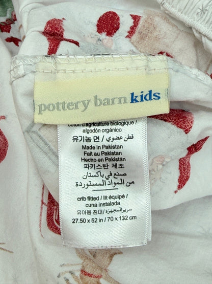 Pottery Barn Kids Santa Crib Fitted Sheet