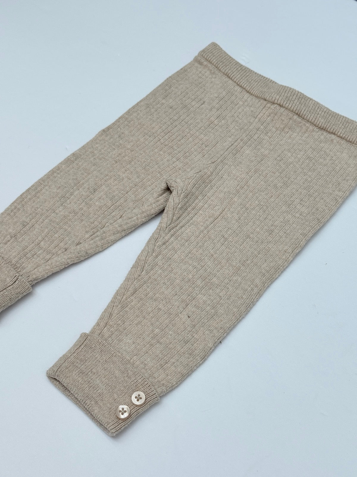Zara Ribbed Knit Leggings 3-6M