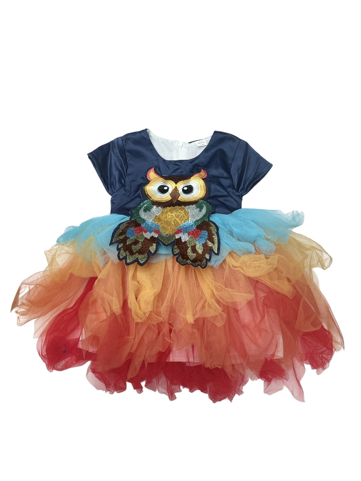 Mini Berni Owl Tulle Party Dress 3-4Y