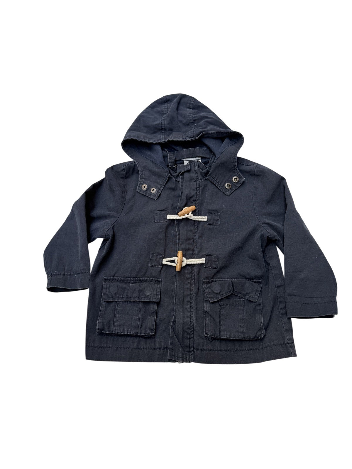 Joe Fresh Navy Toggle Hooded Jacket 3T