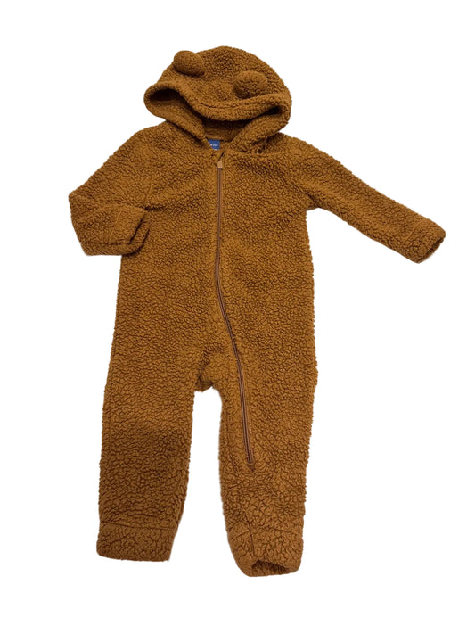 Old Navy Brown Sherpa Bear Onesie 18-24M