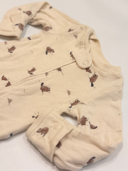 Little Planet Organic Beaver Print Sleeper NB
