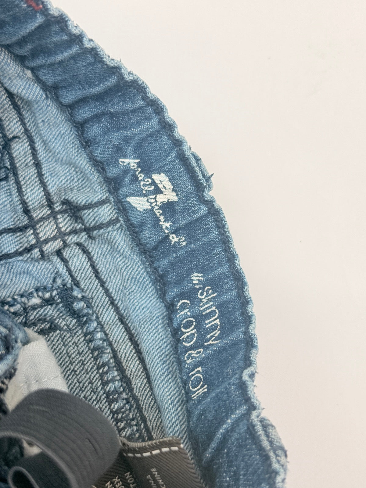 7 For All Mankind Sunny Crop Roll Jeans 12M