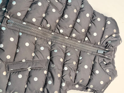 Old Navy Polka Dot Puffer Vest 12-18M