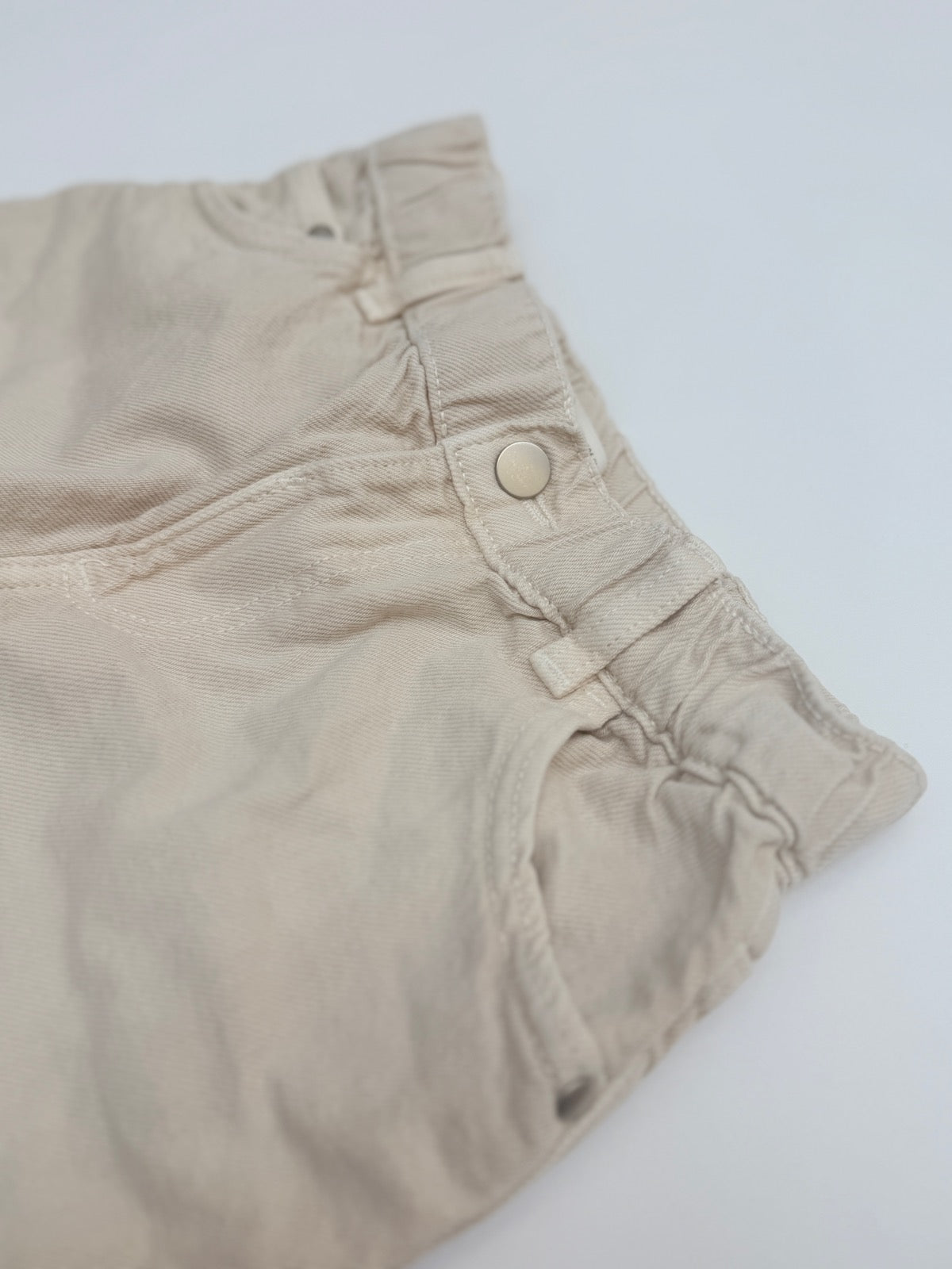 Zara Beige Elastic Waist Pants 4T