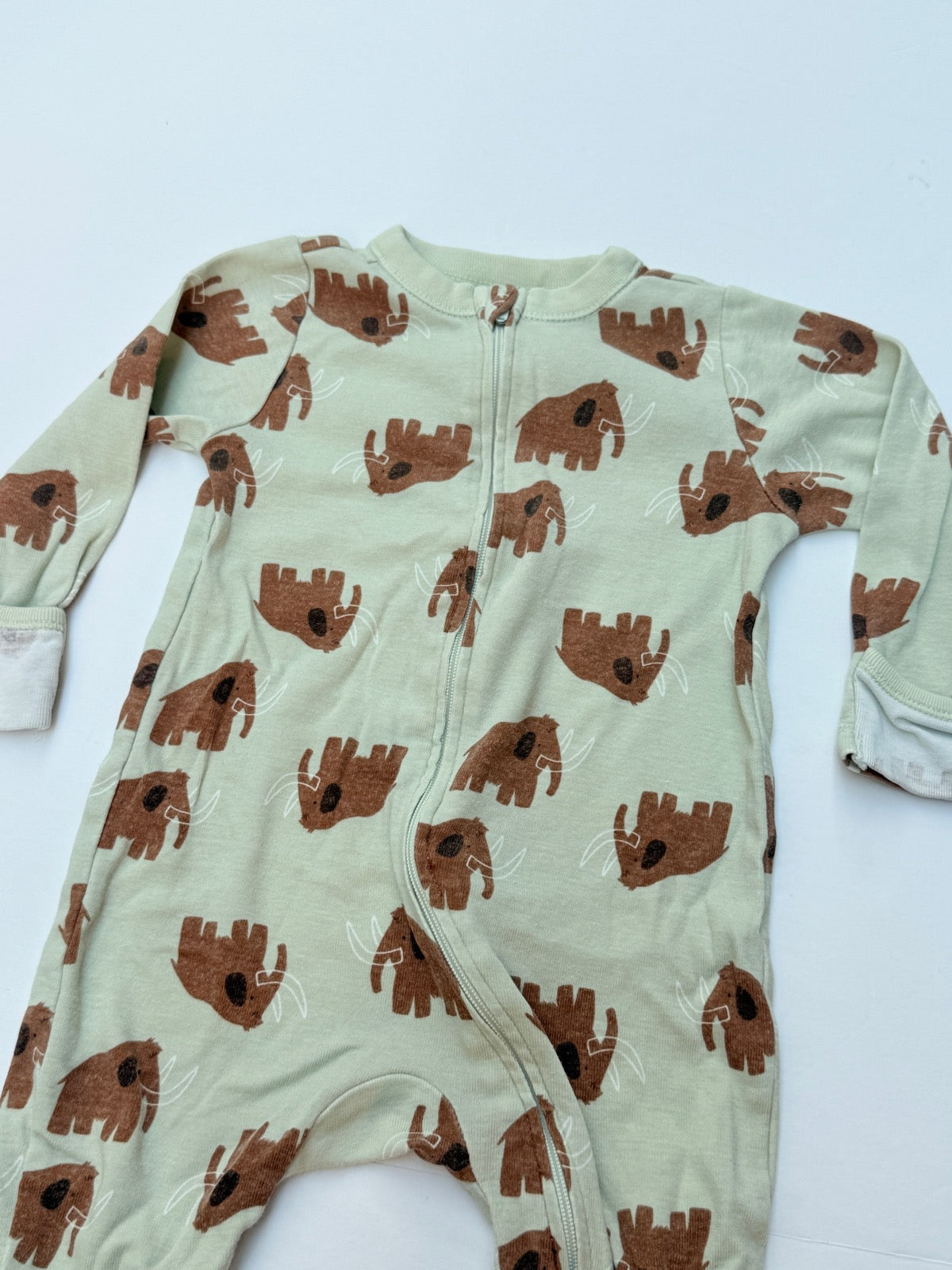Old Navy Mammoth Print Footed Sleeper 3-6M