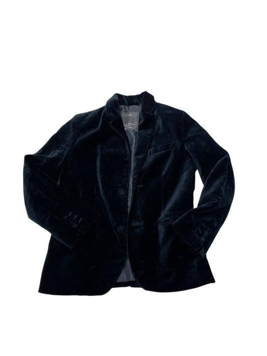 Zara Boys Navy Velvet Blazer Jacket Size 7/8