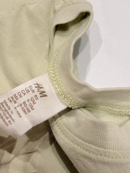 H&M Light Green Baby T-Shirt 9-12M