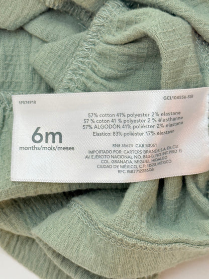 Carter's Green Peplum Long Sleeve Top 6M