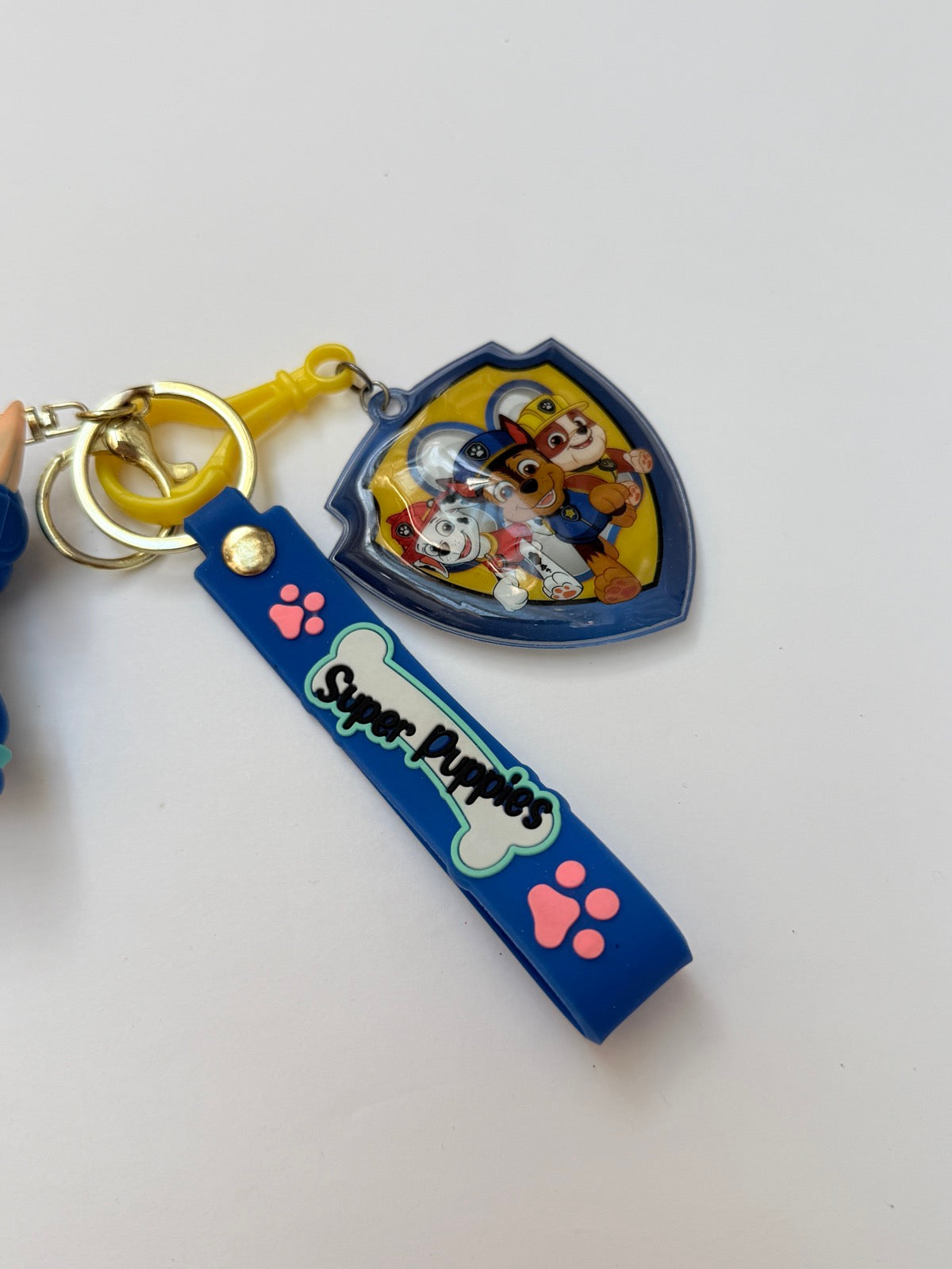 PAW Patrol Chase Mighty Pups Keychain Figure