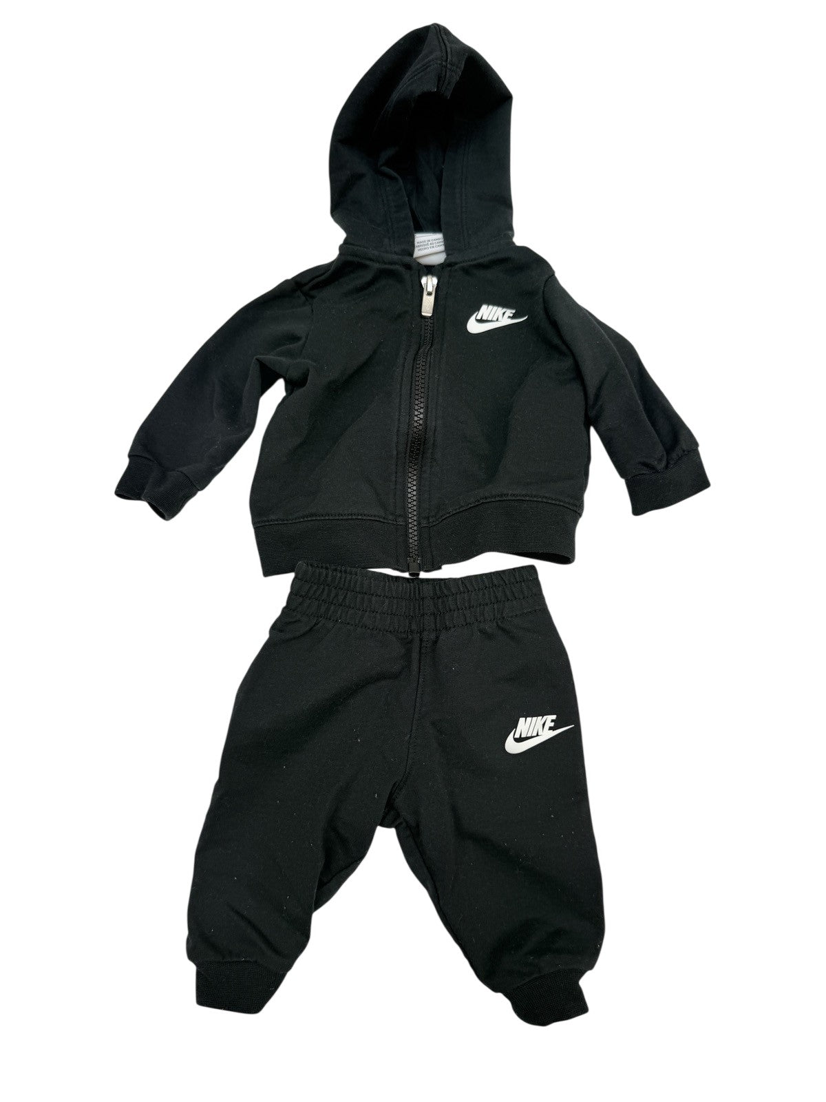 Nike Black Fleece Hoodie Jogger Set 3M