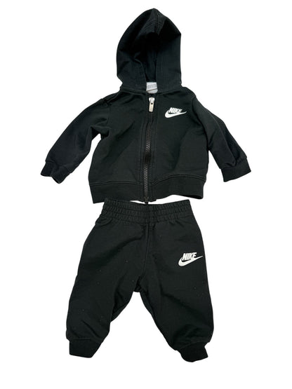 Nike Black Fleece Hoodie Jogger Set 3M