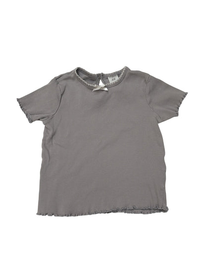 H&M Ribbed Frill Trim T-Shirt 2T